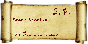 Stern Viorika névjegykártya
